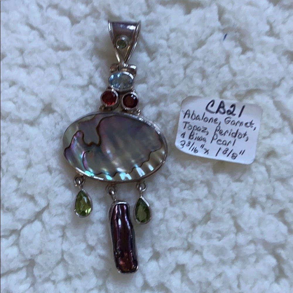 Five Stone Pendant (Necklace NOT INCLUDED) - Picture 3 of 3